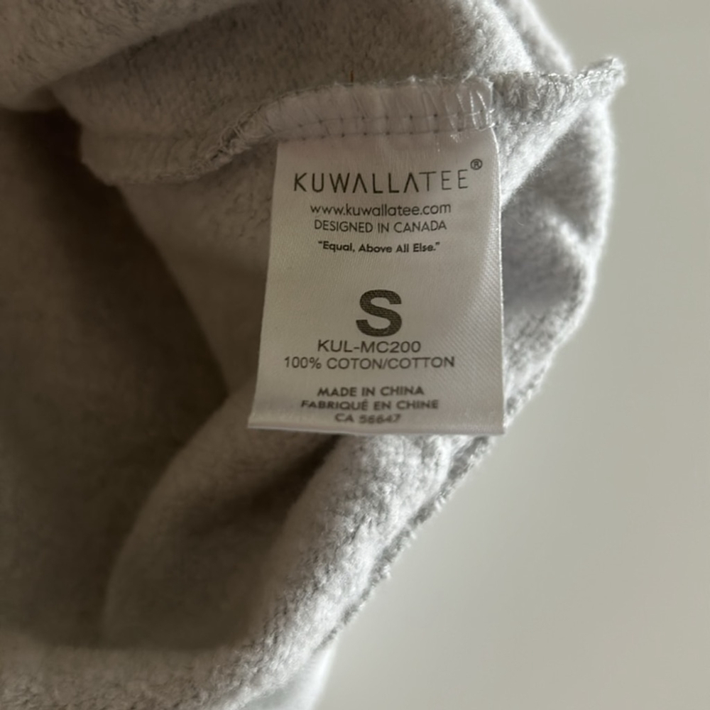 NWT KUWALLA oversized gray sweatshirt by Kuwallatee - Picture 6 of 8
